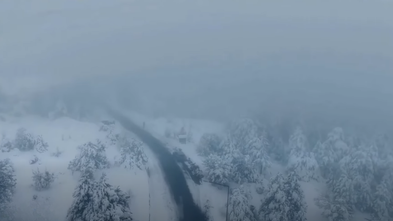 Beyaz Örtü Büyüledi Türkiye’nin İlk Milli Parkında Kış Manzarası Dronla Görüntülendi (2)