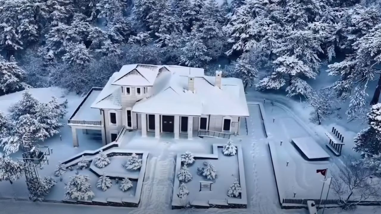 Beyaz Örtü Büyüledi Türkiye’nin İlk Milli Parkında Kış Manzarası Dronla Görüntülendi (3)