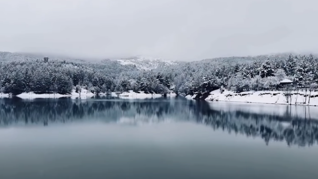 Beyaz Örtü Büyüledi Türkiye’nin İlk Milli Parkında Kış Manzarası Dronla Görüntülendi (9)