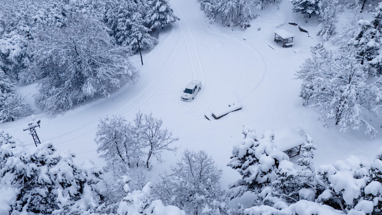 Doğa Beyaza Büründü Kartpostallık Görüntüler Oluşturdu (2)