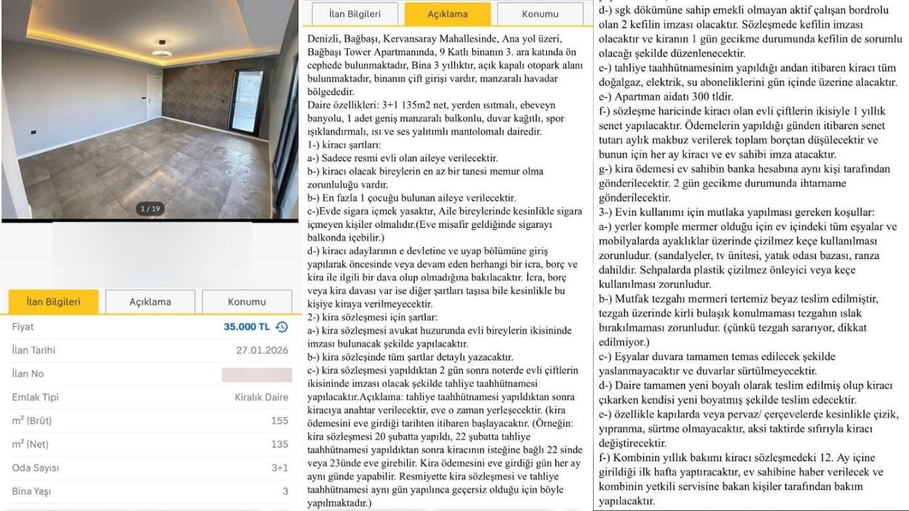 Ev Sahibinin İstekleri Sosyal Medyada Gündem Oldu Bu Kira Sözleşmesi Değil, Resmen Sevr Antlaşması.”