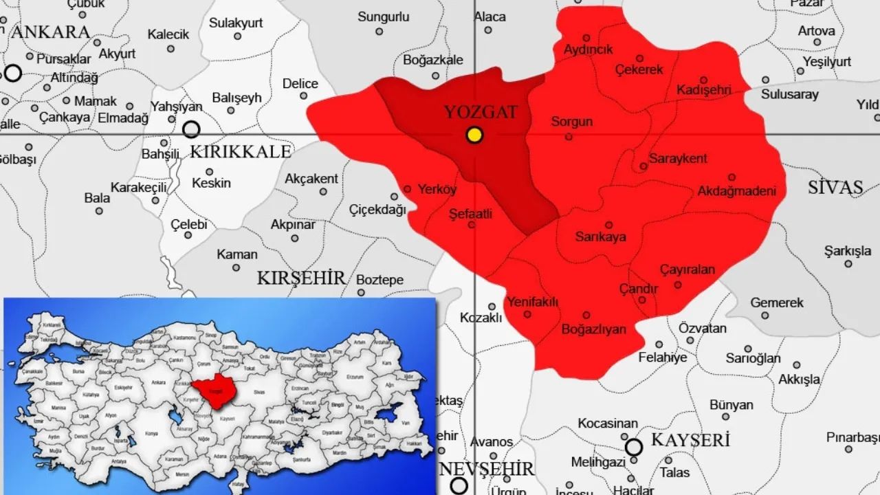 Yozgatın Konumu (2)