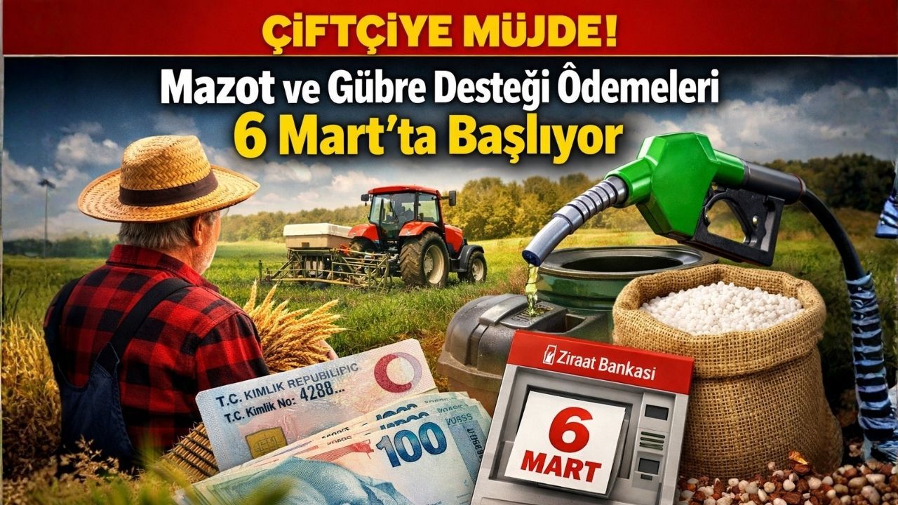 T.C. Kimlik Numarası Sonu 0, 2, 4, 6, 8 Olanlara Mazot ve Gübre Desteği Müjdesi