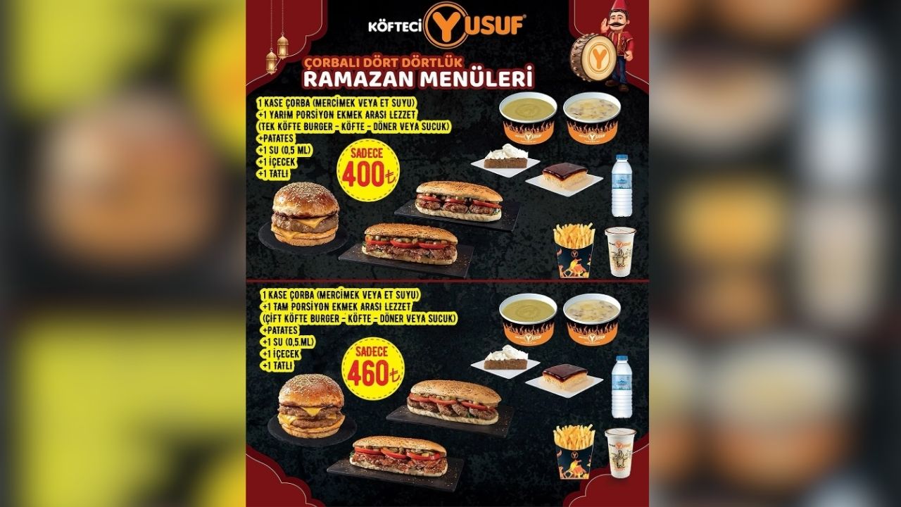 Yozgat'ta Şubesi Bulunuyor Köfteci Yusuf'un İftar Menüsü Belli Oldu (1)