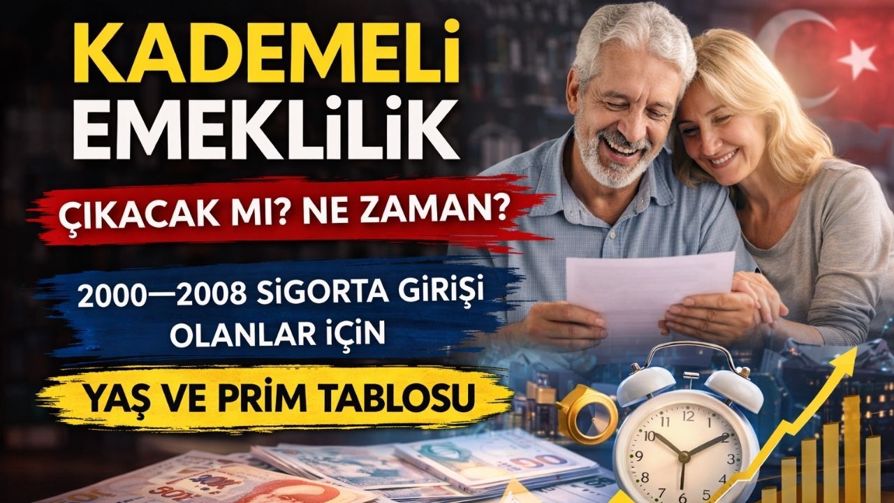 Kademeli Emeklilik Çıkacak mı? 2000–2008 Sigorta Girişliler İçin Son Durum