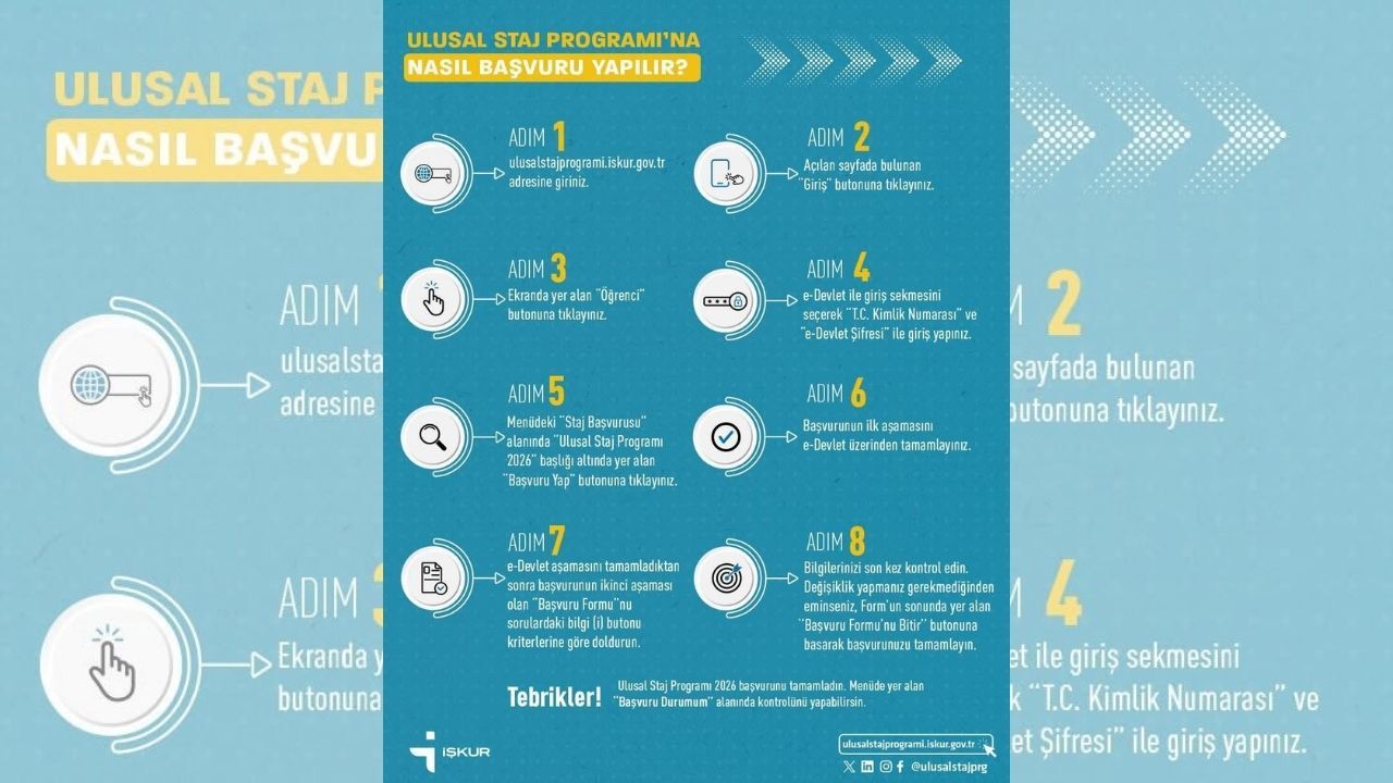 Ulusal Staj Programı 2026 Başvuruları Başladı (3)