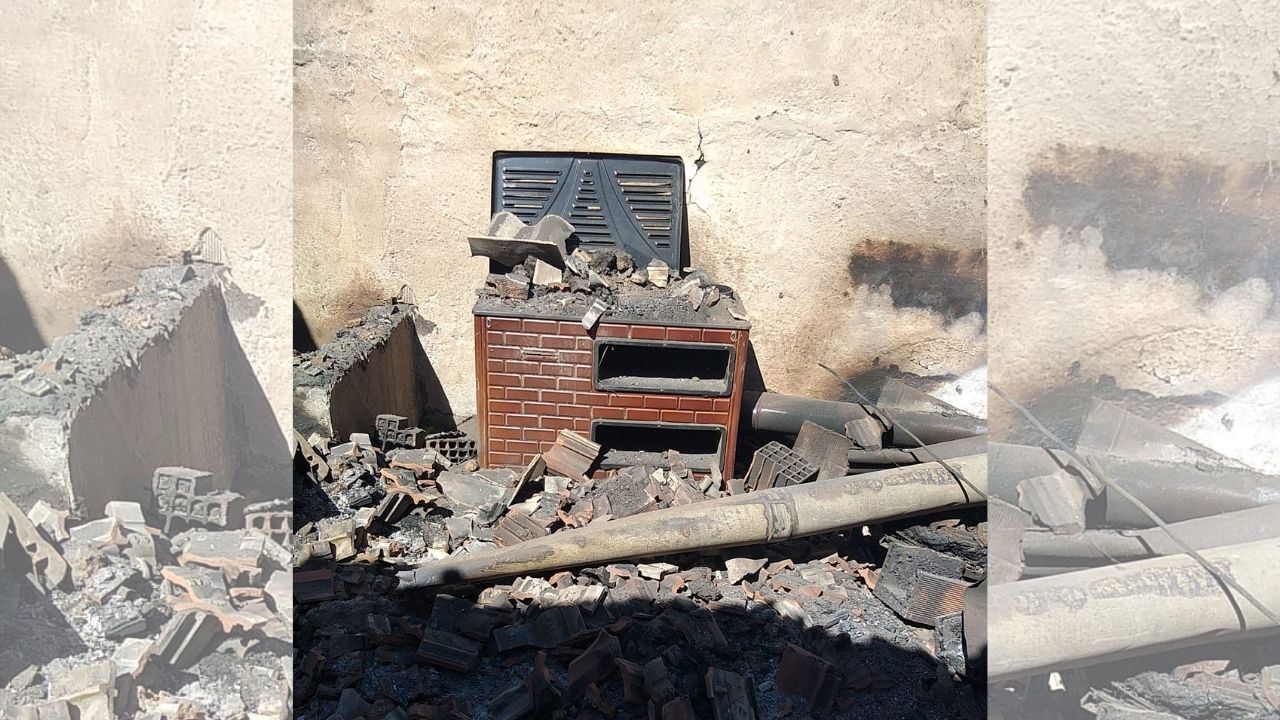 Yozgat’ta Mandıra Yangını Küller İçinde Kaldı