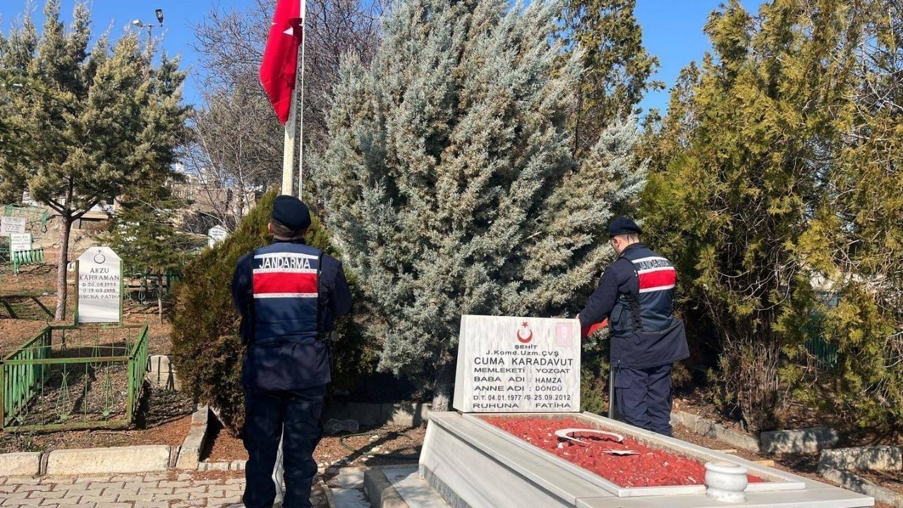 Yozgat’ta Şehit Mezarlarına Bayram Öncesi Özel Dokunuş