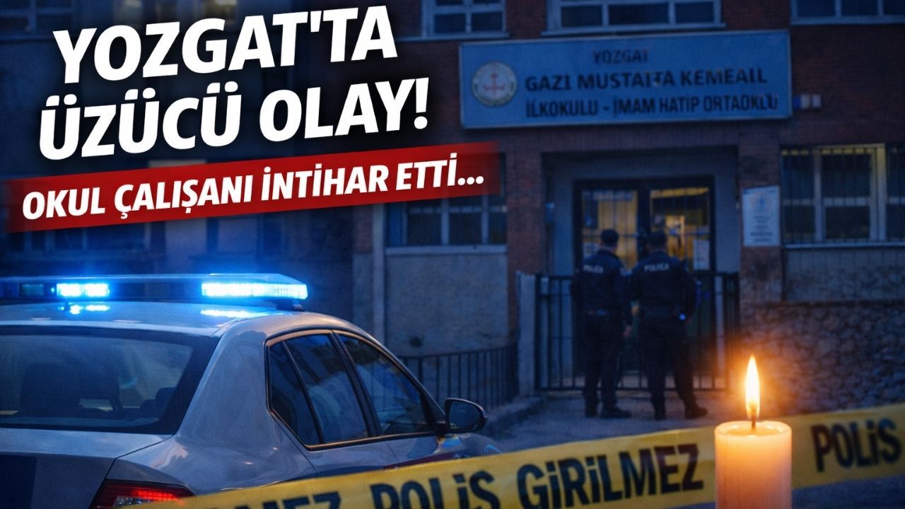 Yozgat'ta Son Dakika: Okul Çalışanı İntihar Etti!