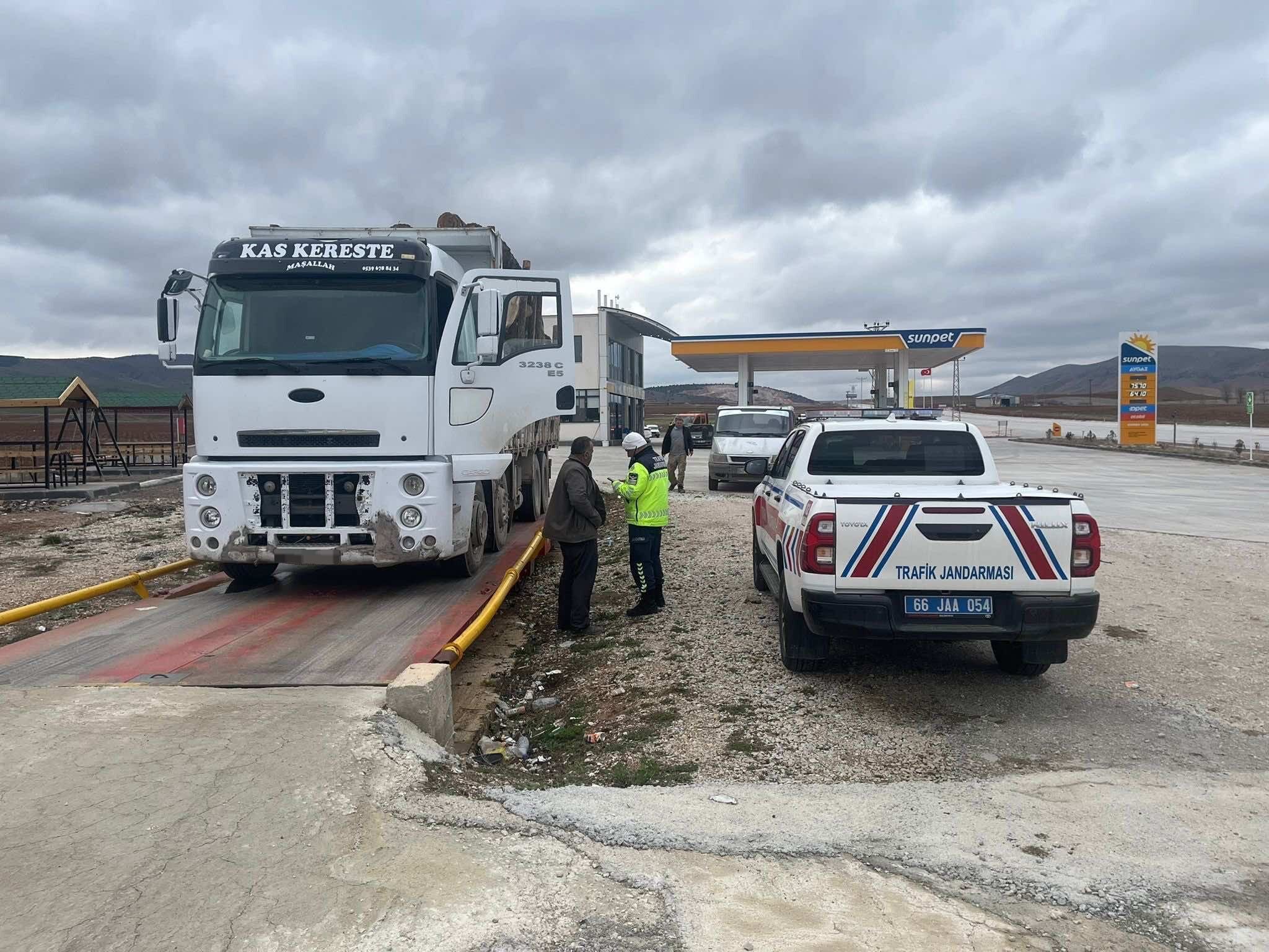 Yozgat'ta Yük Taşımacılarına Sıkı Denetim