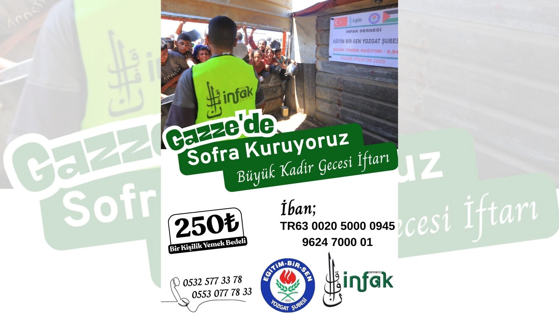 Yozgat’tan Dünyaya Uzanan İyilik Hareketi Kadir Gecesi’nde Dikkat Çeken Kampanya