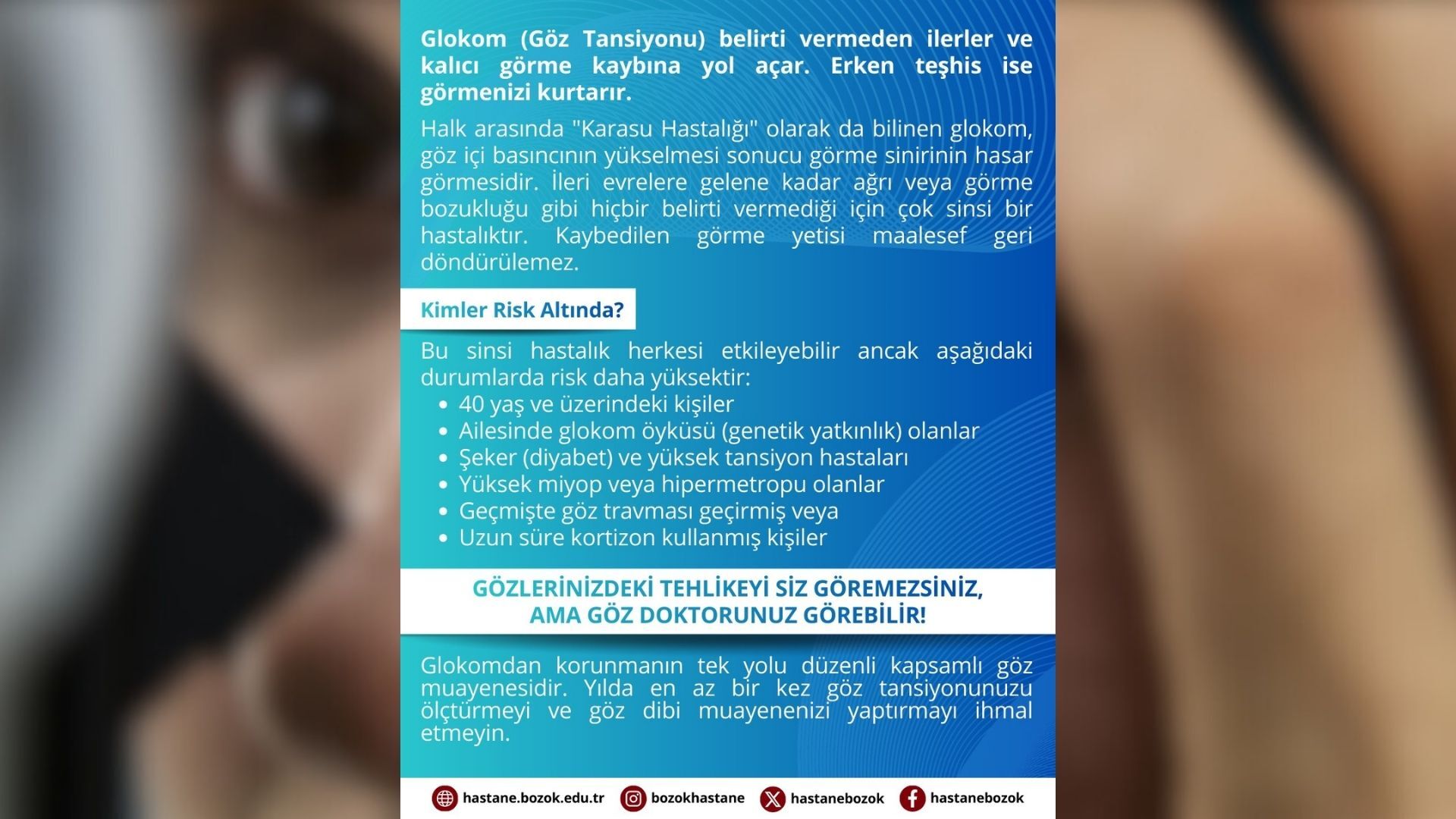 Yozgat’tan Sessiz İlerleyen Tehlikeye Dikkat 40 Yaş Üzeri Ve Risk Gruplarına Uyarı1