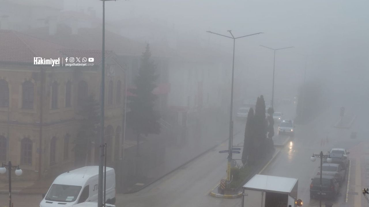 Göz Gözü Görmedi Yozgat’ta Sis Şehri Esir Aldı (1)