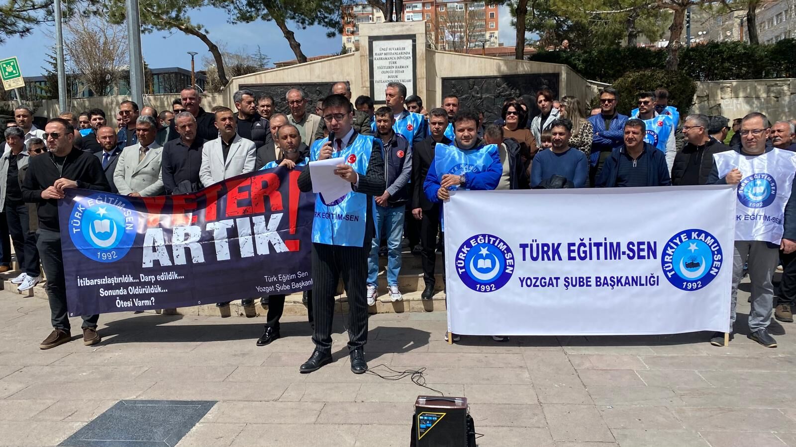 Yozgat'ta Eğitim Sendikası Şanlıurfa'daki Okul Saldırısını Kınadı1