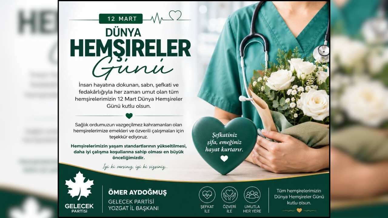 Hemşirelere Vefa Mesajı! Ömer Aydoğmuş’tan Dikkat Çeken Açıklama (1)-1