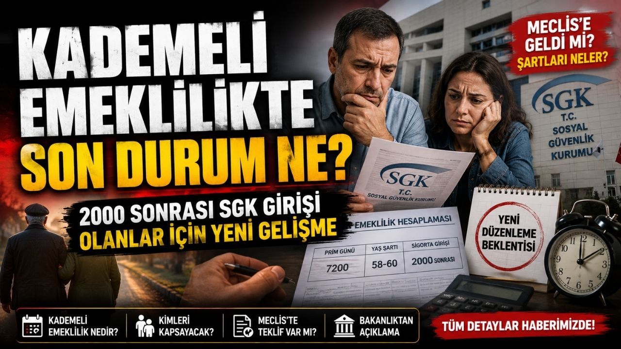 Kademeli Emeklilikte Son Durum Ne? 2000 Sonrası SGK Girişi Olanlar İçin Yeni Gelişme