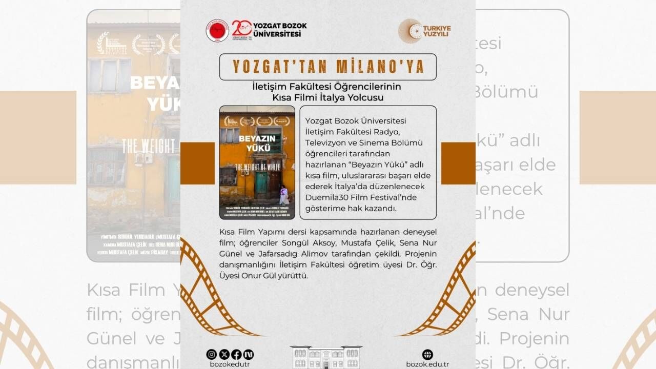 Yozgat Bozok Üniversitesi İtalya’da Festivalde (1)