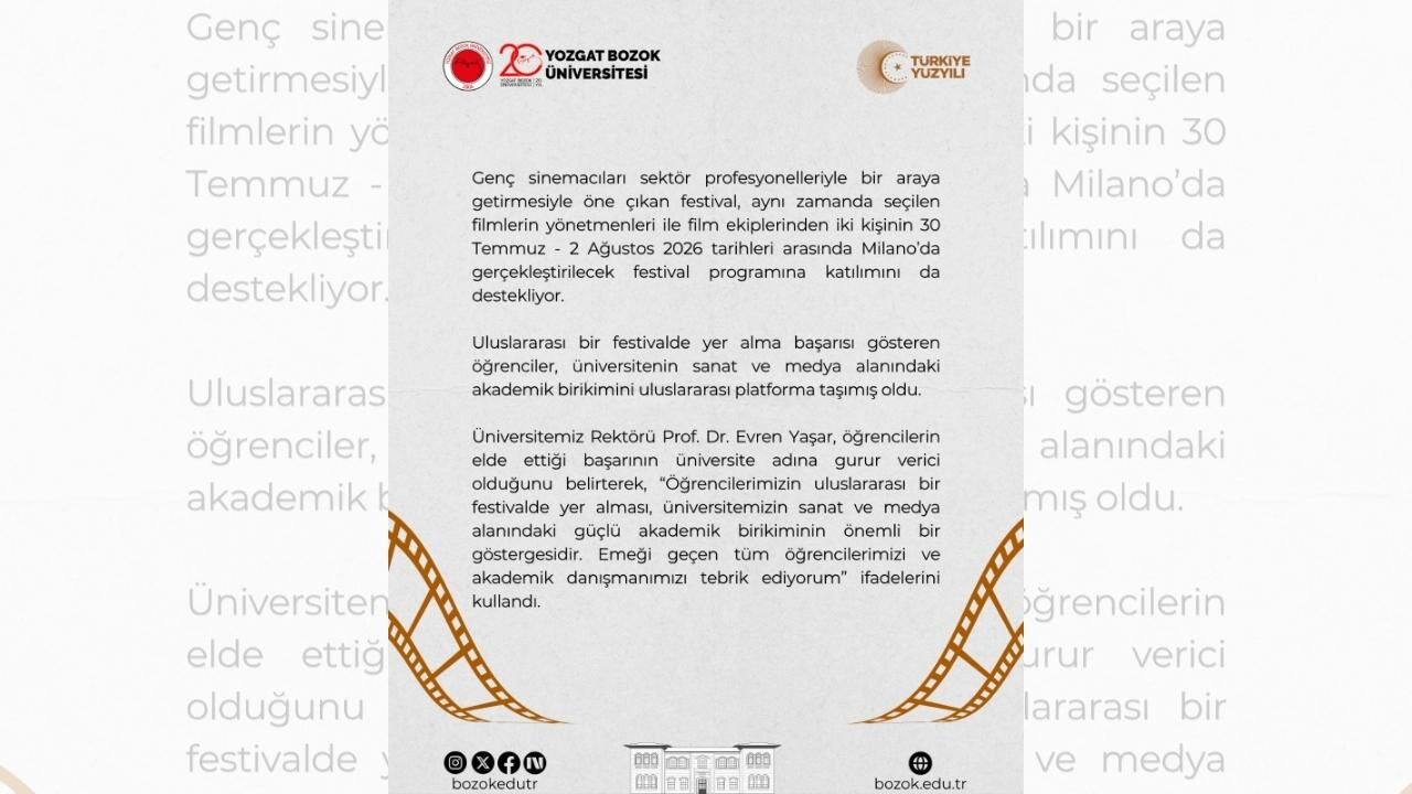 Yozgat Bozok Üniversitesi İtalya’da Festivalde (2)