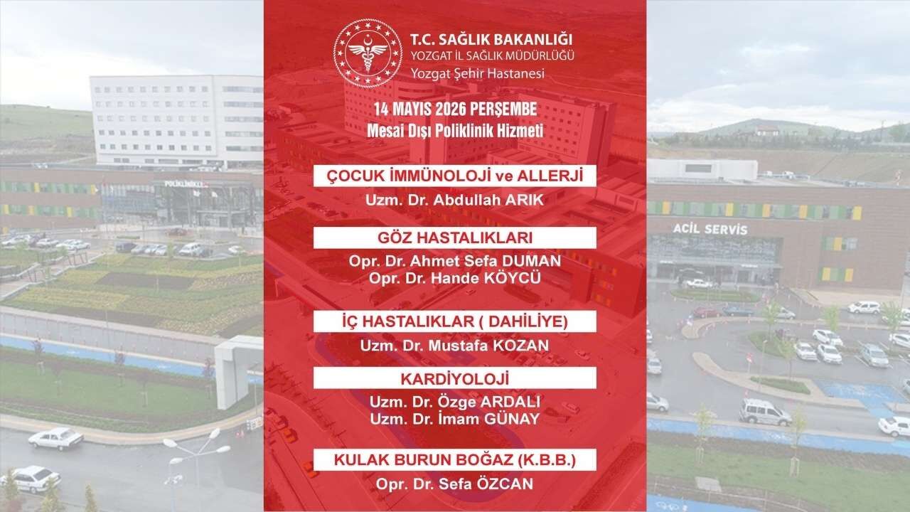 Yozgat Şehir Hastanesi'nde Mesai Dışı Poliklinik Hizmeti (2)
