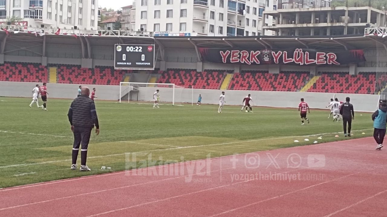 Yozgatspor 1959 Fk Sorgun Belediyespor Maçında İlk Yarı Sonucu! (1)