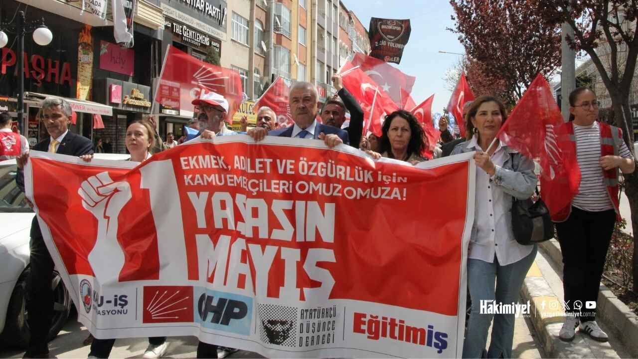 Yozgat'ta 1 Mayıs Emek Ve Dayanışma Günü Yürüyüşü Gerçekleştirildi (2)