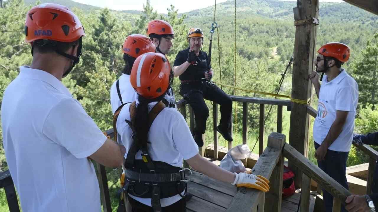 Sorgun'da Afet Eğitimi 8 Ülkenin Gençleri Yozgat'ta Sahaya İndi (8)