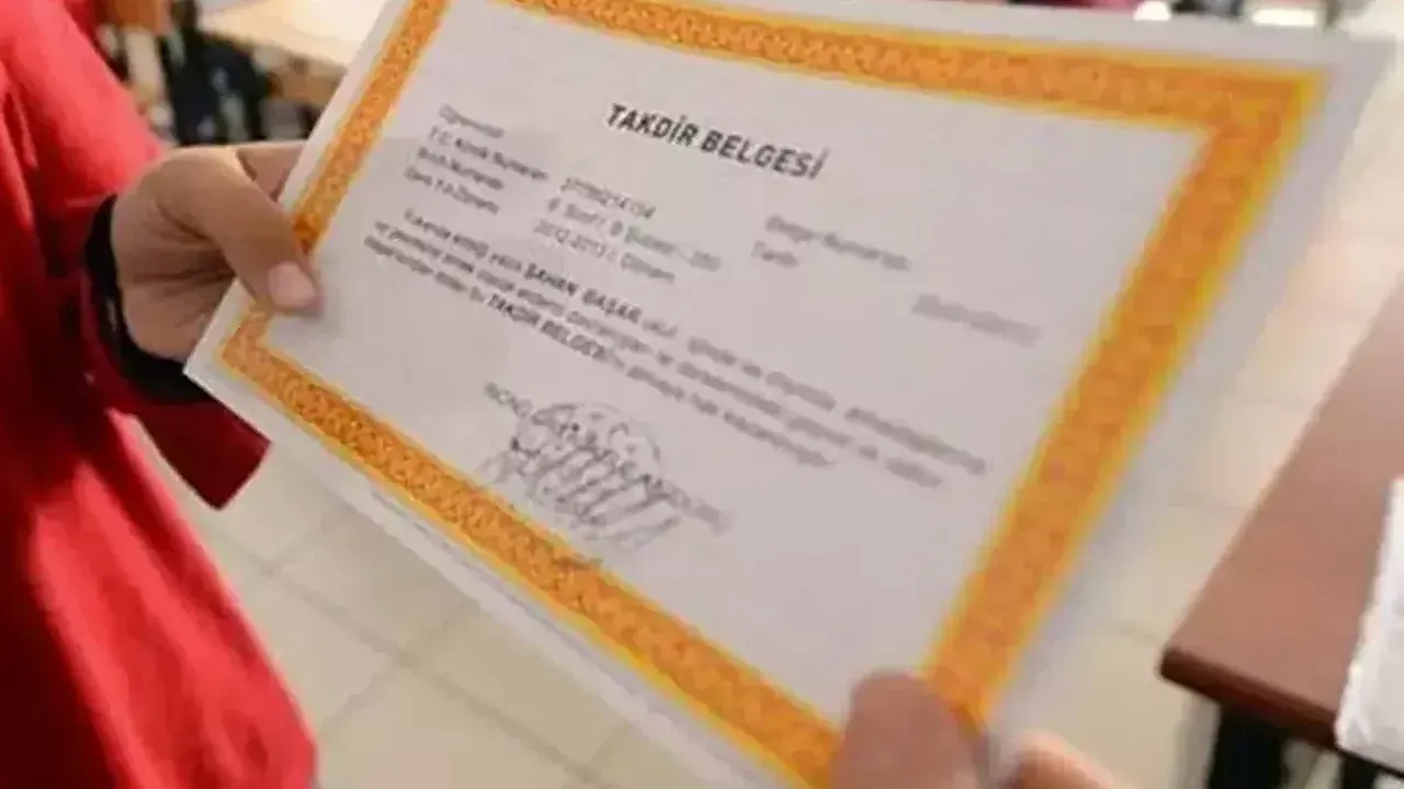 Takdir Belgesi 1