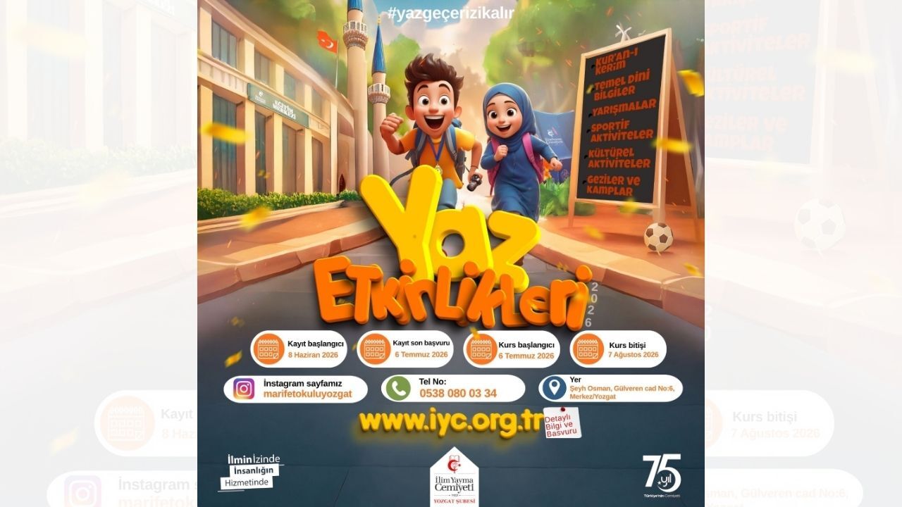 Yozgat İyc Duyurdu, Yaz Okulu Kayıtları Başladı (1)-1