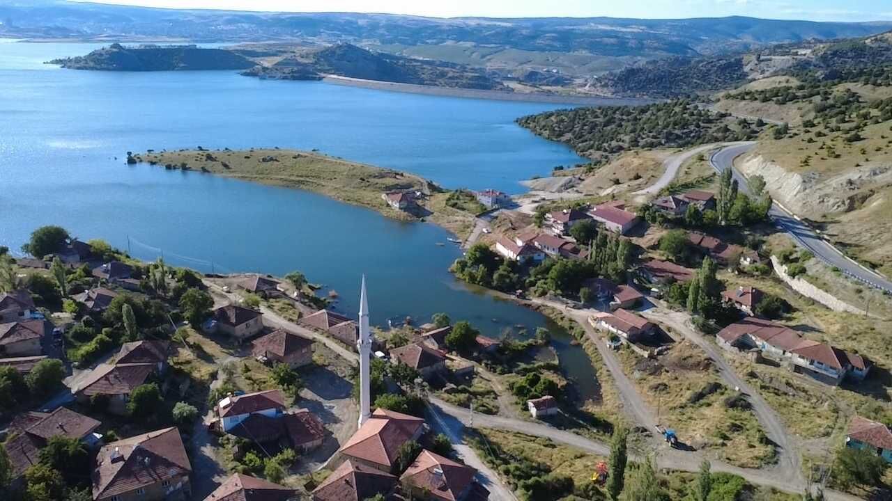 Yozgat'ta Korkutan Manzara! Baraj Taştı, Köyü Yılanlar Bastı (1)