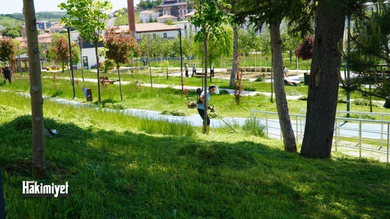 Yozgat'ta Millet Bahçesi Çim Biçme Çalışmaları Yeni Görünüme Kavuştu (5)