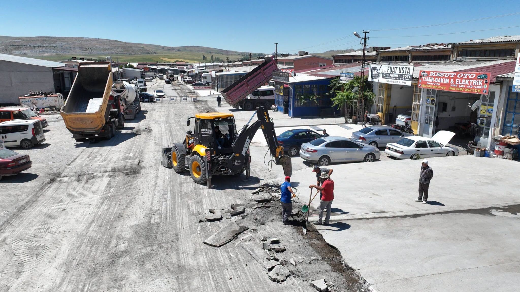 Sorgun Sanayi Sitesinde Asfaltlama Çalışması Sürüyor2