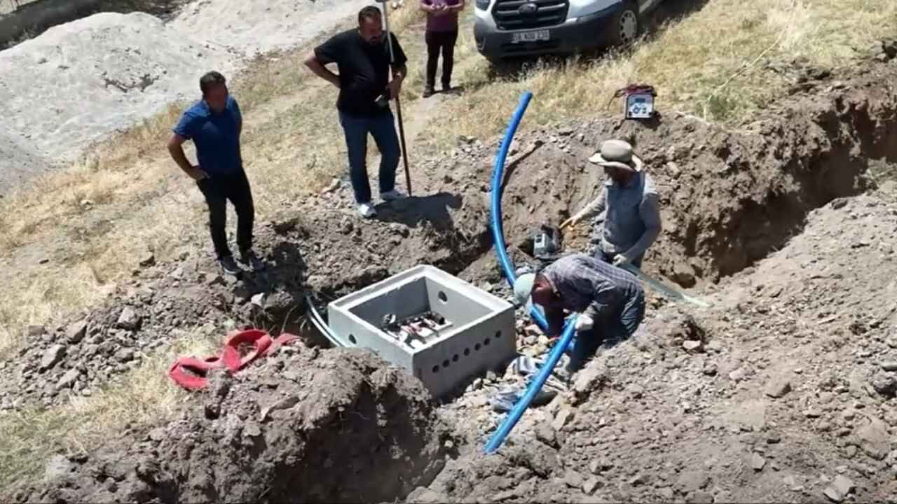 Yozgat Aydıncık'ta İçme Suyu Şebeke Hattı Yenilendi (1)