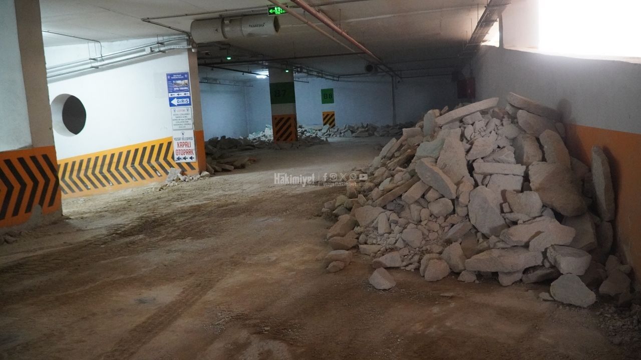 Yozgat Belediyesi Kapalı Otopark Bakım Onarım Çalışmaları Devam Ediyor (2)