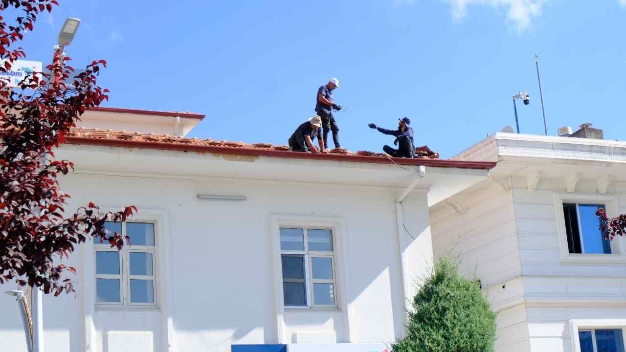 Yozgat'ın En İşlek Caddesinde Tehlikeli Çalışma Dikkat Çekti (1)