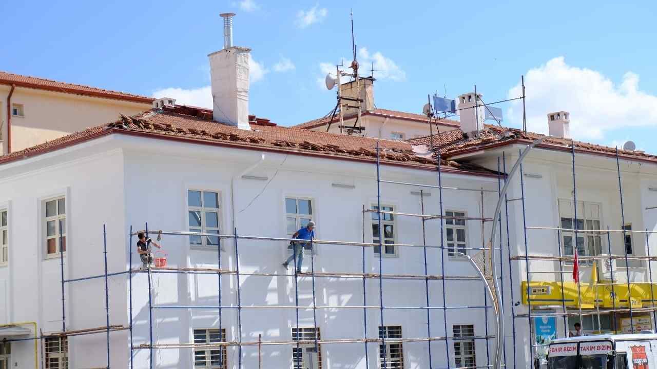 Yozgat'ın En İşlek Caddesinde Tehlikeli Çalışma Dikkat Çekti (6)