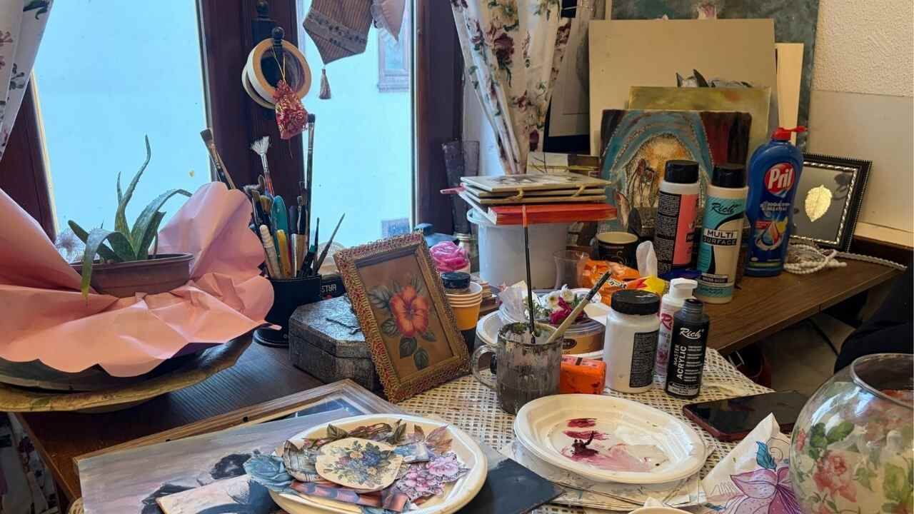 Yozgatlı Ressam Solunum Cihazına Rağmen Üretmeyi Bırakmıyor (2)
