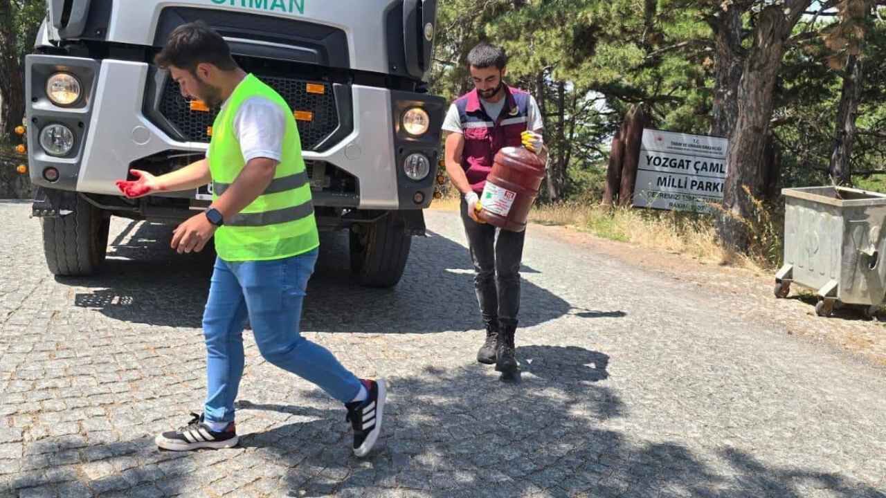 Yozgat'ta Yangınlara Karşı Damacana Su Desteği Başladı (1)-1
