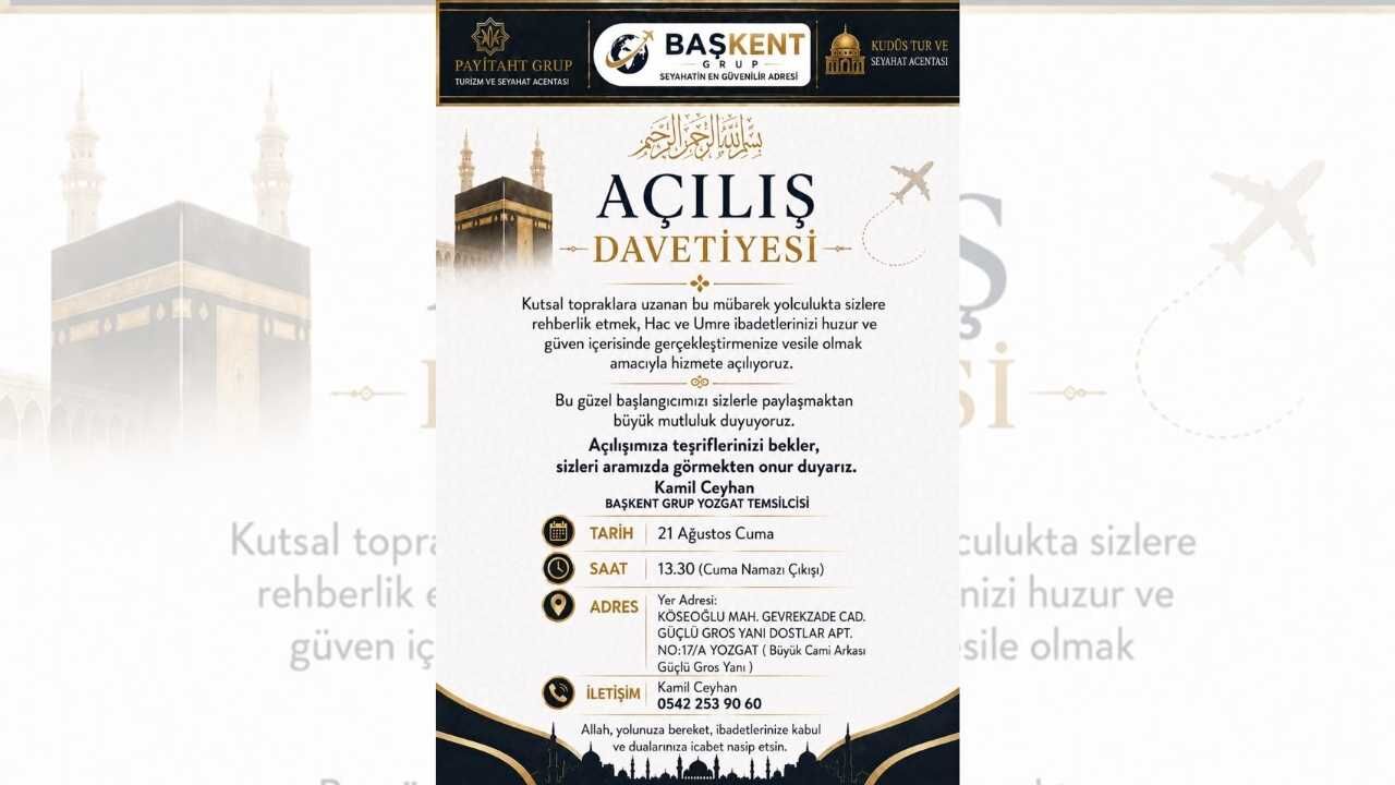 Başkent Grup Yozgat’ta Hac Ve Umre Hizmetlerine Kapı Açıyor (1)