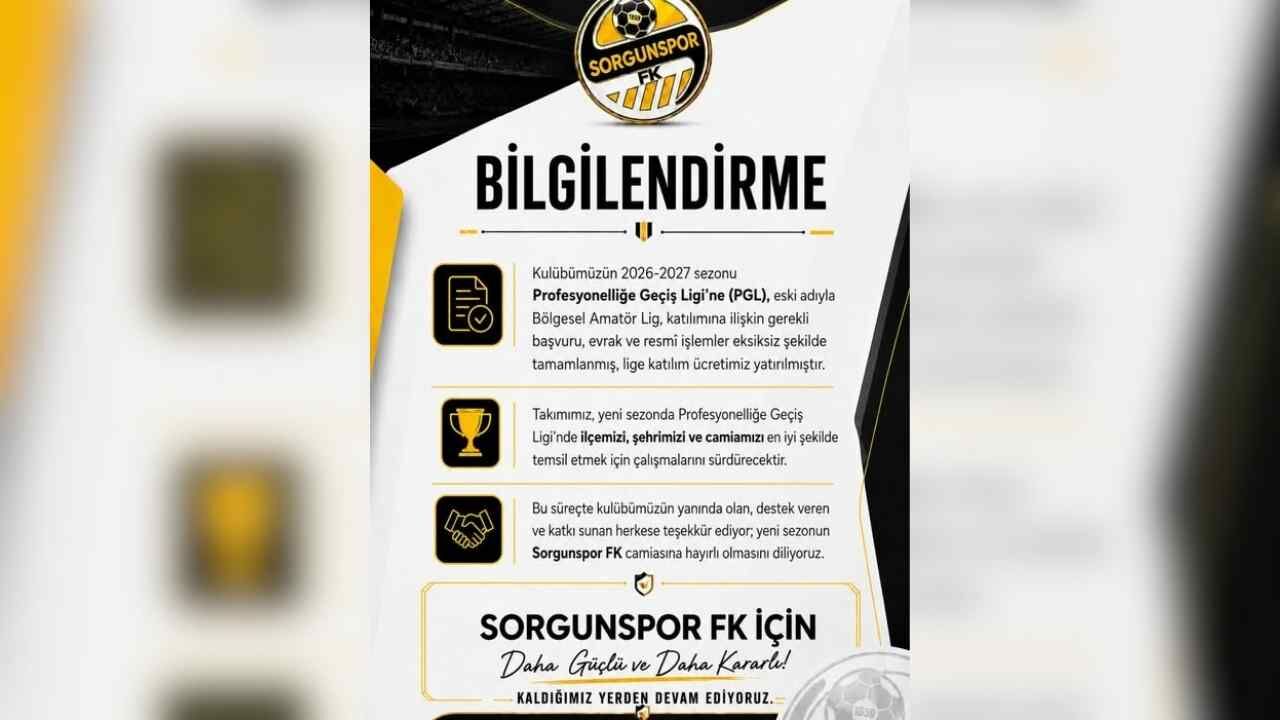 Sorgunspor’dan Yeni Sezon Mesajı Pgl Başvurusu Tamamlandı