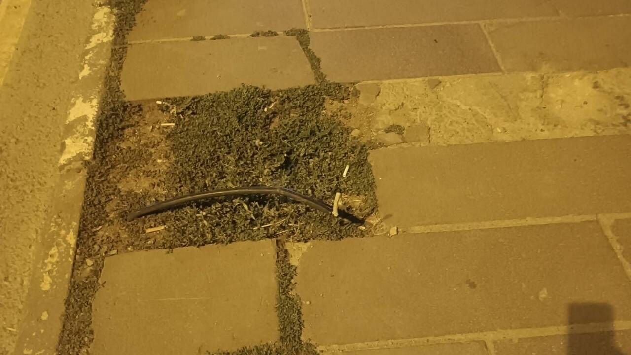 Yozgat Lise Caddesi’nde Tehlike Alarmı! Açıkta Kalan Elektrik Kablosu Korkuttu (1)