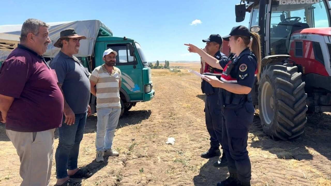 Yozgat'ın İlçelerinde Anız Yangına Karşı Sert Uyarı (1)