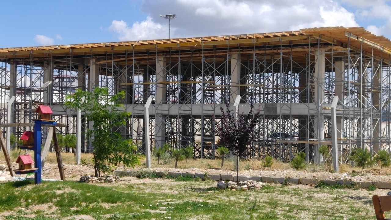 Yozgat'ta Ceza İnfaz Kurumunda Cami İnşaatı Yükseliyor (1)