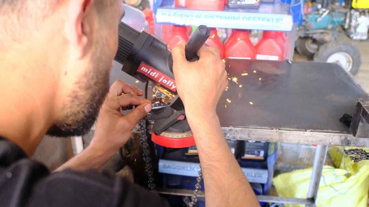 Yozgat'ta Hızar Kullananlara Bakım Uyarısı Yağı Unutmayın (6)
