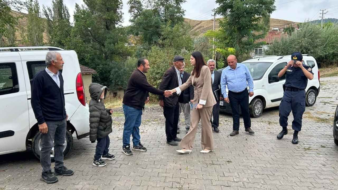 Aydıncık Kaymakamı Merve Ayşe Büyükuçar Köy Ziyaretlerini Sürdürüyor (2)