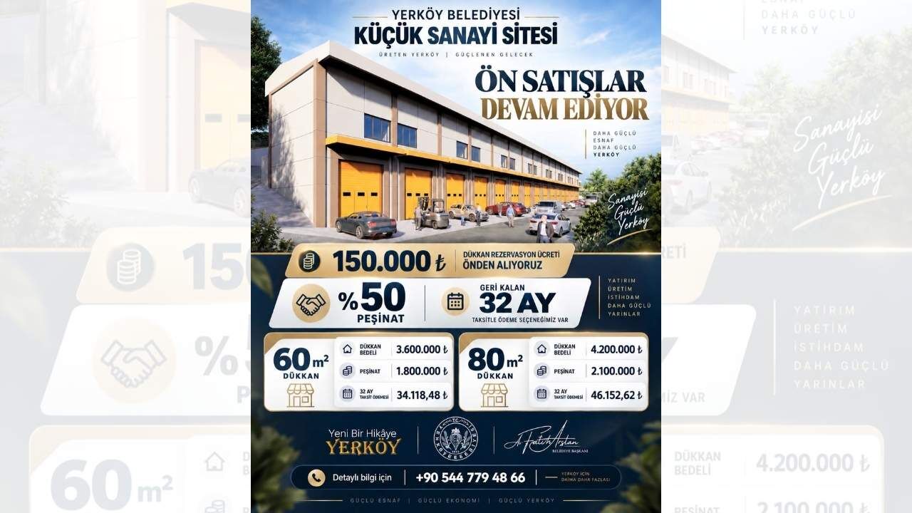 Yerköy'de Sanayi Esnafına Müjde (1)