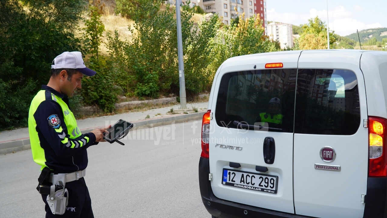 Yozgat Kent Park Çevresinde Sıkı Trafik Denetimi (2)