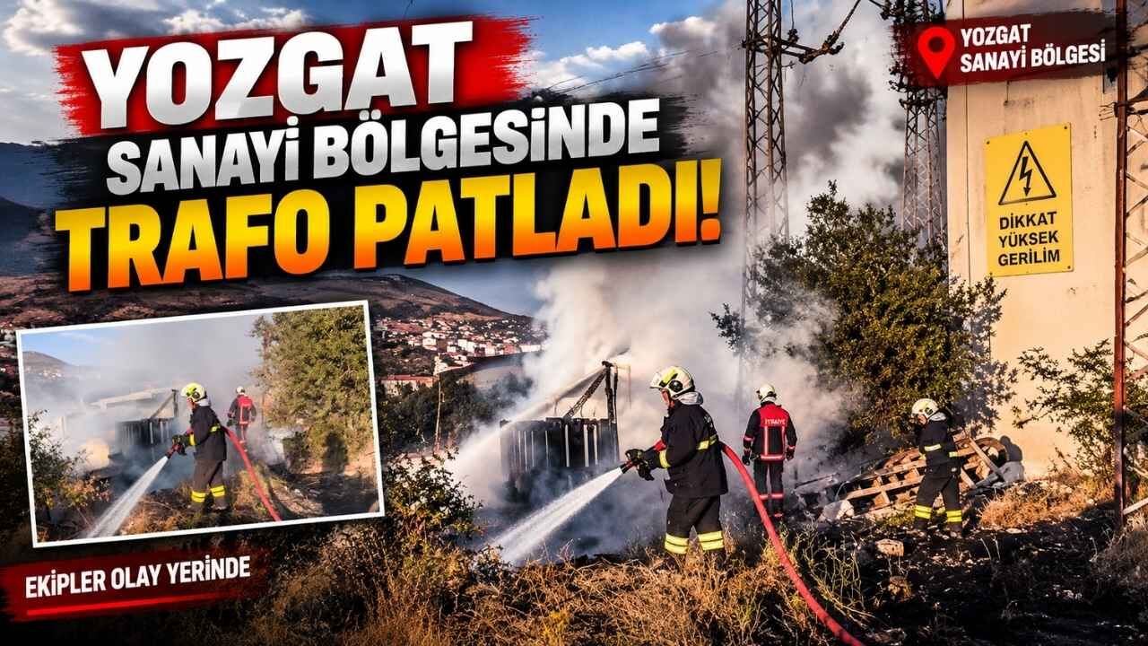 Yozgat Sanayi Bölgesinde Trafo Patladı!
