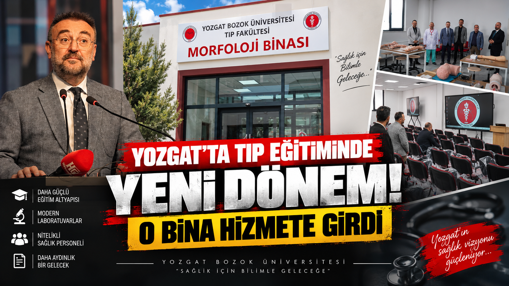 Yozgat'ta Tıp Eğitiminde Yeni Dönem! O Bina Hizmete Girdi