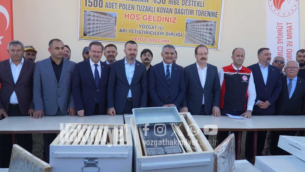 Yozgat'ta Üreticilere 4 Milyonluk Dev Destek 1.500 Polen Tuzaklı Kovan Dağıtıldı! (1)