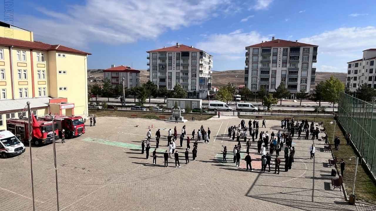 Bütün Okullarda Eş Zamanlı Tatbikat Yapıldı!